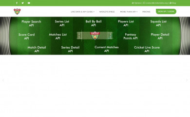 cricketdata.org screenshot
