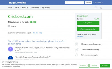 criclord.com screenshot
