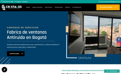 cristalesarquitectonicos.com.co screenshot