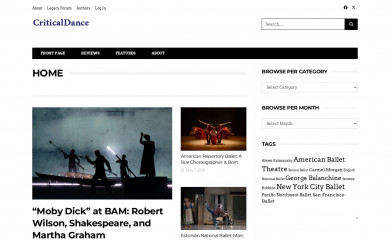 criticaldance.org screenshot