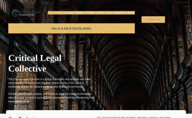 criticallegalcollective.org screenshot