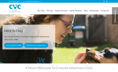 cronullavetclinic.com.au screenshot