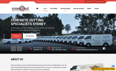 crosscutconcretesawing.com.au screenshot