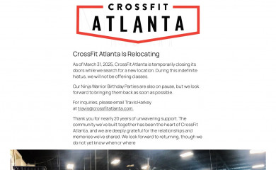 crossfitatlanta.com screenshot