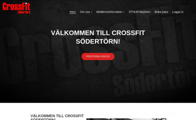 crossfitsodertorn.se screenshot