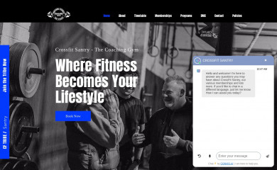 crossfitsantry.com screenshot