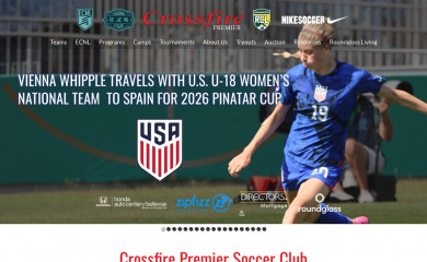 crossfiresoccer.org screenshot