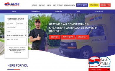 crossheating.com screenshot