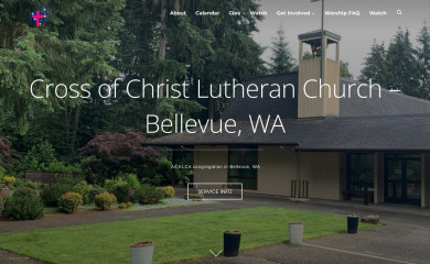 crossofchristbellevue.org screenshot