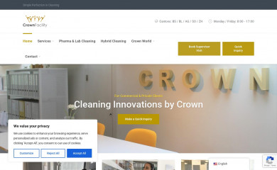 crownfacility.ch screenshot