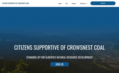 crowsnestcoal.org screenshot
