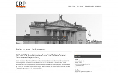 crp-bauingenieure.de screenshot
