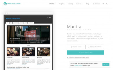 https://www.cryoutcreations.eu/wordpress-themes/mantra screenshot