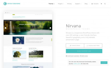 https://www.cryoutcreations.eu/wordpress-themes/nirvana screenshot