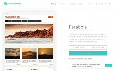 https://www.cryoutcreations.eu/wordpress-themes/parabola screenshot