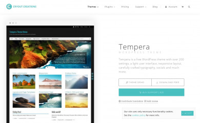 https://www.cryoutcreations.eu/wordpress-themes/tempera screenshot