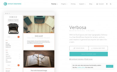http://www.cryoutcreations.eu/wordpress-themes/verbosa screenshot