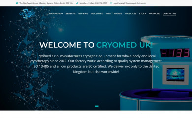 cryomedpro.uk screenshot
