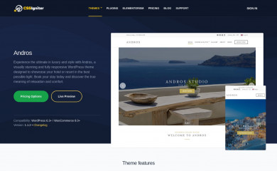 https://www.cssigniter.com/themes/andros/ screenshot