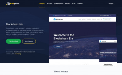 https://www.cssigniter.com/themes/blockchain-lite/ screenshot
