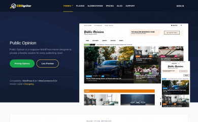 https://www.cssigniter.com/themes/public-opinion/ screenshot