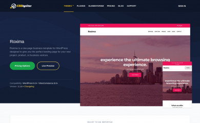https://www.cssigniter.com/themes/roxima/ screenshot