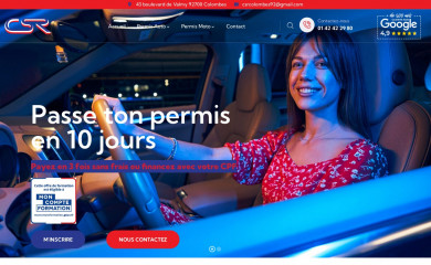 csr-autoecole-colombes.com screenshot