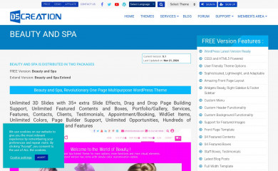 https://d5creation.com/theme/beautyandspa screenshot
