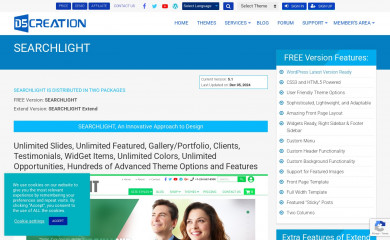https://d5creation.com/theme/searchlight screenshot