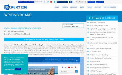 https://d5creation.com/theme/writing-board screenshot