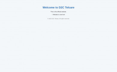 d2ctelcare.com screenshot