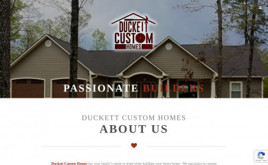duckettcustomhomes.com screenshot
