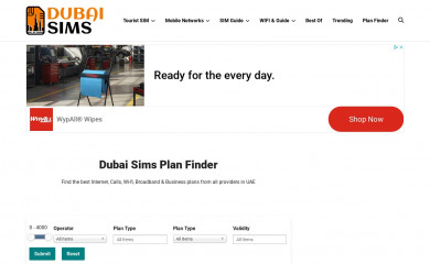 dubaisims.com screenshot
