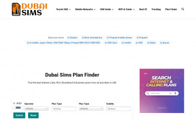 dubaisims.com screenshot