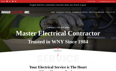 dugaselectric.com screenshot