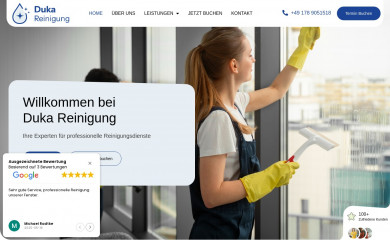 dukareinigung.de screenshot