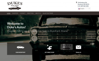 dukesauto.net screenshot