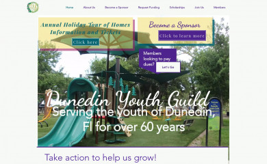 dunedinyouthguild.org screenshot