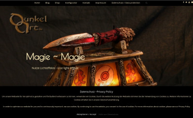 dunkelart.de screenshot