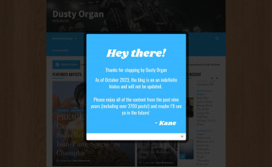 dustyorgan.com screenshot