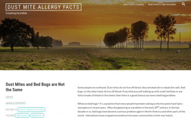 dustmiteallergyfacts.com screenshot