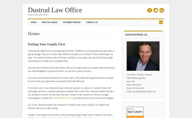 dustrudlawoffice.com screenshot