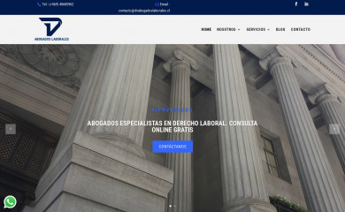 dvabogadoslaborales.cl screenshot