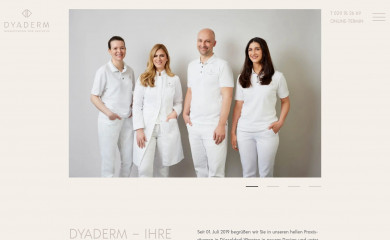 dyaderm.de screenshot