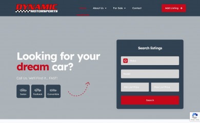 dynamicmotorsports.com screenshot