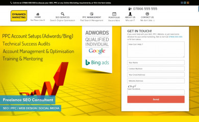 dynamicsmarketing.co.uk screenshot