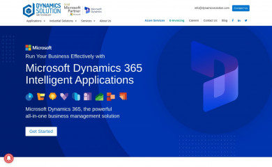 dynamicssolution.com screenshot