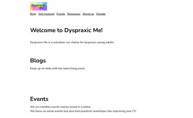 dyspraxic.me.uk screenshot