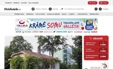 dzirkstele.lv screenshot