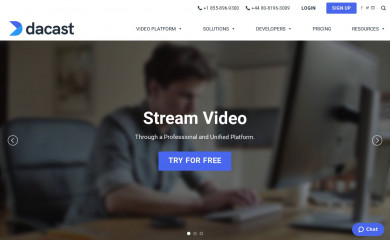 dacast.com screenshot